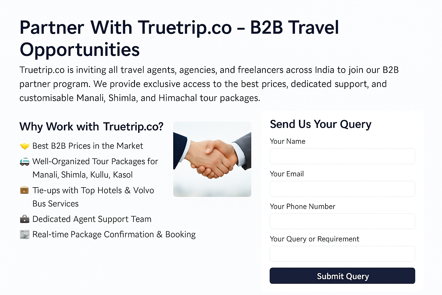 B2B Travel Partnership